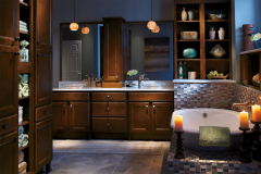 Brown Blue Bathroom Vanity